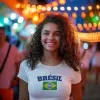 T-shirt femme personnalisé - Football - "Maillot de foot BRÉSIL"