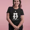 T-shirt femme personnalisé - Cadeau - "Chats amoureux..."