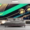 Papier Peint Panoramique Muscle Car Calandre