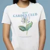 T-shirt femme personnalisé - Nature - "Blue garden club"
