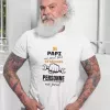 T-shirt homme personnalisé - Papi - "Si papi ne peut pas le réparer, personne ne peut"