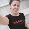 T-shirt femme personnalisé - Humour - "Beauf de France"