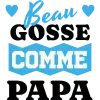 Bavoir personnalisé – "Beau gosse comme papa"
