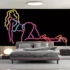 Papier Peint Panoramique Femme Sexy Neon