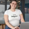 T-shirt femme personnalisé - Citations Humour - "J'ai une Lundigestion"