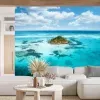 Papier Peint Panoramique îlot mer