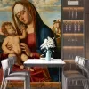 Papier Peint Panoramique Peinture 15e siècle Giovanni-Battista - Vierge à l'Enfant