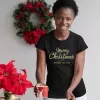 T-shirt femme personnalisé - Évènements - "Merry christmas"