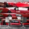 Papier Peint Panoramique Voiture Japonaise Rouge