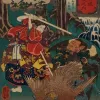 Papier Peint Panoramique Estampe 19e siècle Utagawa Kuniyoshi - Itahana