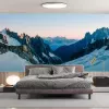 Papier Peint Panoramique Montagne Enneigée
