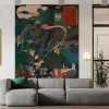 Papier Peint Panoramique Estampe 19e siècle Utagawa Kuniyoshi - Unuma