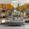 Papier Peint Panoramique Ville Amsterdam Vélos