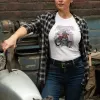 T-shirt femme personnalisé - Moto - "Firestarter"