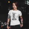 T-shirt femme personnalisé - Moto - "Une vie sans moto ?"