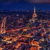 Papier Peint Panoramique Ville Paris de Nuit