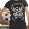 T-shirt homme 100% coton bio - Humour - "J'peux pas j'ai foot " Old school