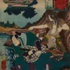 Papier Peint Panoramique Estampe 19e siècle Utagawa Kuniyoshi - Matsuida