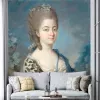 Papier Peint Panoramique Peinture 18e siècle - Portrait de Marie Aurore de Saxe
