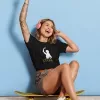 T-shirt femme personnalisé - Musique - "Silhouette Céline"