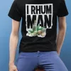 T-shirt homme 100% coton bio - Humour - "I RHUM MAN"