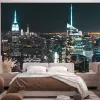 Papier Peint Panoramique Ville New York de Nuit