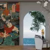 Papier Peint Panoramique Estampe 19e siècle Utagawa Kuniyoshi - Urawa