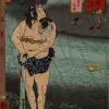 Papier Peint Panoramique Estampe 19e siècle Utagawa Kuniyoshi - Shionada
