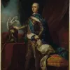 Papier Peint Panoramique Peinture 18e siècle Charles-André Van Loo - Portrait de Louis XV