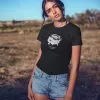 T-shirt femme personnalisé - Muscle car et usa - "Full throttle America"