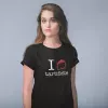 T-shirt femme 100% coton bio - Cadeau - "I LOVE tartiflette"
