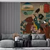 Papier Peint Panoramique Estampe 19e siècle Utagawa Kuniyoshi - Seba