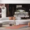 Papier Peint Panoramique Voiture Vintage Garage
