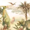 Affiche personnalisée Dinosaures Pastel 2
