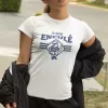 T-shirt femme 100% coton bio - Humour - "Gros enculé"