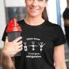 T-shirt femme personnalisé - Citation - "Gym obligatoire"
