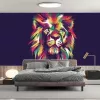 Papier Peint Panoramique Lion Art