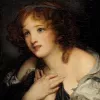 Affiche personnalisée Peinture 18e siècle Jean-Baptiste Greuze - Portrait de jeune fille