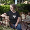 T-shirt femme 100% coton bio - Famille - "SUPER MAMIE"