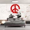 Papier Peint Panoramique Banksy - Soldats Peace