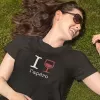 T-shirt femme 100% coton bio - Cadeau - "I LOVE l'apéro"