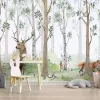 Papier Peint Panoramique Animaux Forêt 3