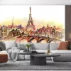 Papier Peint Panoramique Paris Aquarelle Peinture