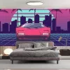 Papier Peint Panoramique Lamborghini Retro 80's