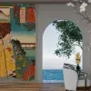 Papier Peint Panoramique Estampe 19e siècle Utagawa Kuniyoshi - Kutsukake