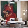 Papier Peint Panoramique Peinture 20e siècle Chaim Soutine - La femme en rouge