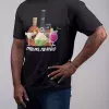 T-shirt homme 100% coton bio - Humour - "J'peux pas j'ai apéro"