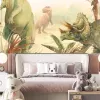 Papier Peint Panoramique Dinosaures Pastel 2