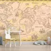 Papier Peint Panoramique Mappemonde Vintage