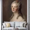 Papier Peint Panoramique Peinture 18e siècle Jean-Marc Nattier - Portrait de Marie-Adélaïde de France